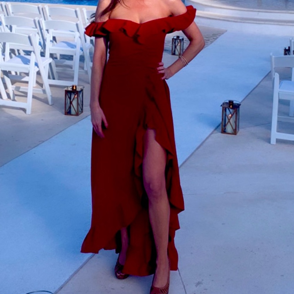 Hello Molly berry event dress